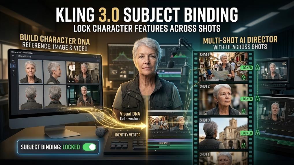 Kling 3.0 Subject Binding: Lock Character Features Across Shots